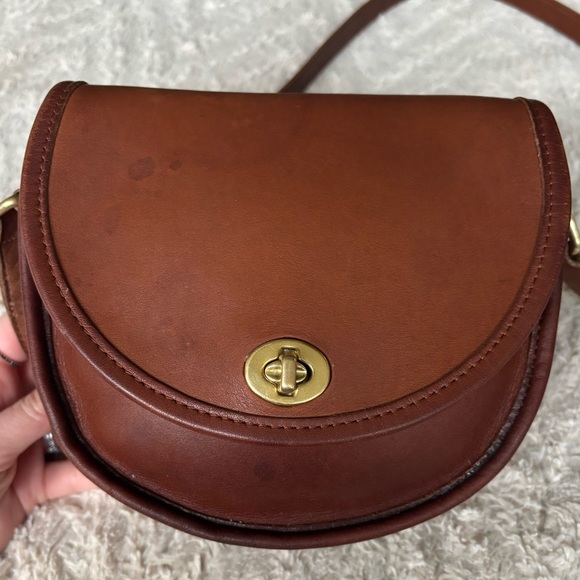 Vintage Coach British Tan Watson Bag - Picture 12 of 13